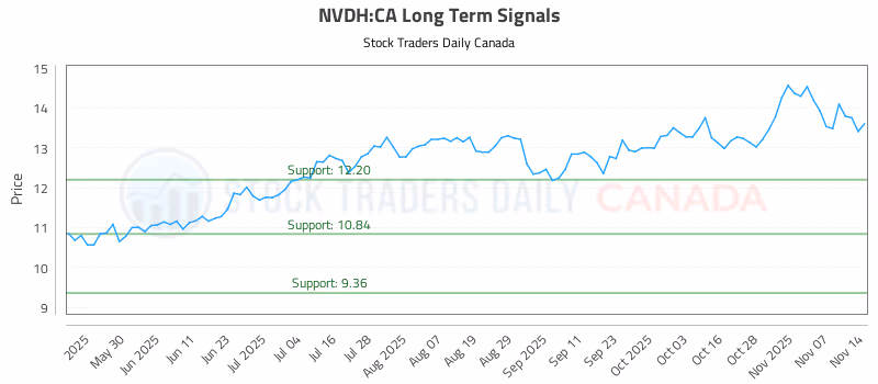 Stock Chart for NVDH:CA