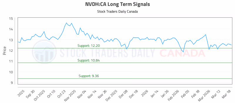 Stock Chart for NVDH:CA