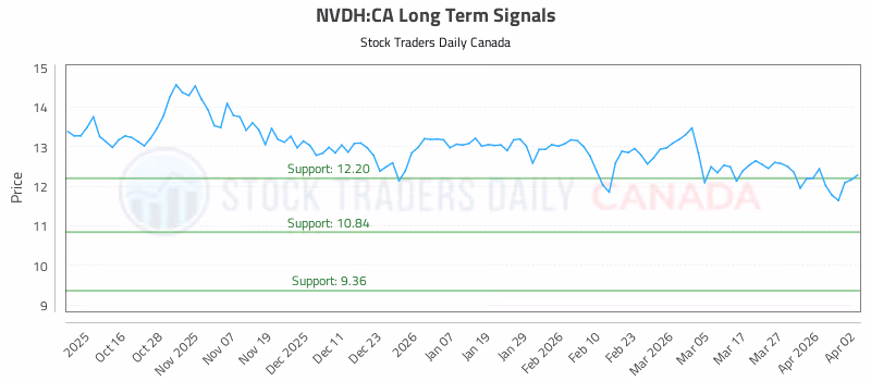 Stock Chart for NVDH:CA