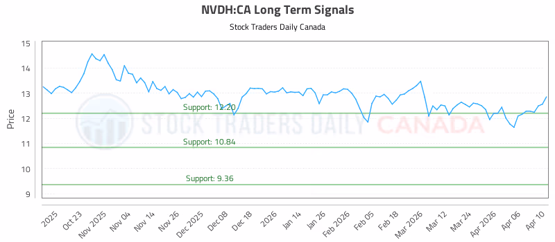 Stock Chart for NVDH:CA