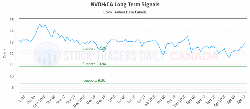 Stock Chart for NVDH:CA