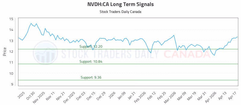 Stock Chart for NVDH:CA