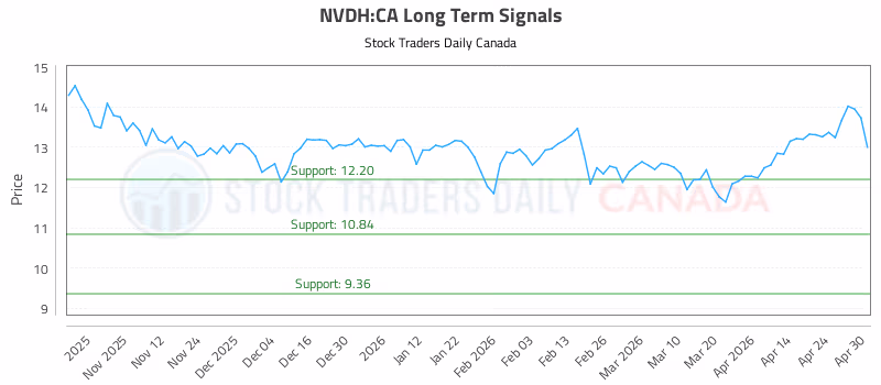 Stock Chart for NVDH:CA