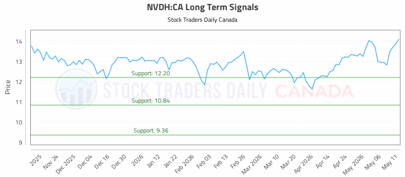 Stock Chart for NVDH:CA