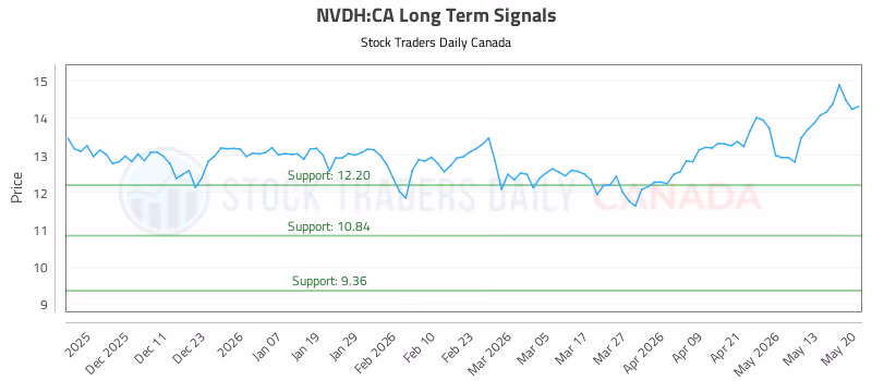 Stock Chart for NVDH:CA