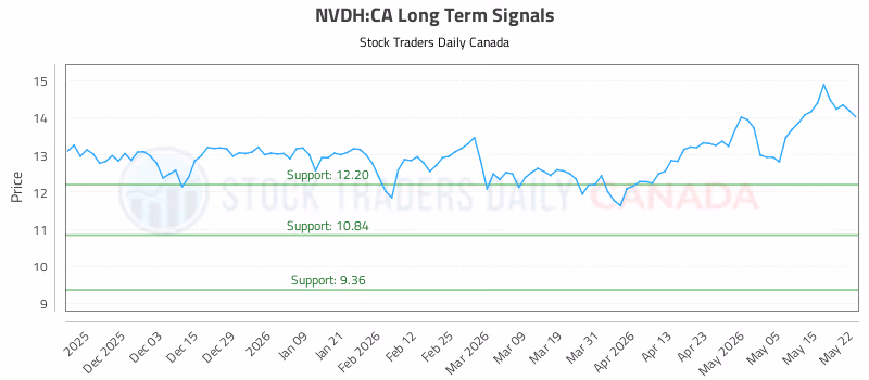 Stock Chart for NVDH:CA