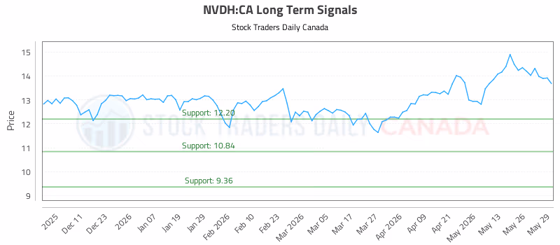 Stock Chart for NVDH:CA