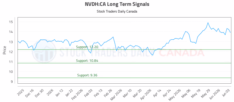 Stock Chart for NVDH:CA