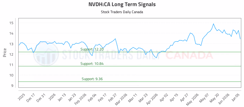 Stock Chart for NVDH:CA
