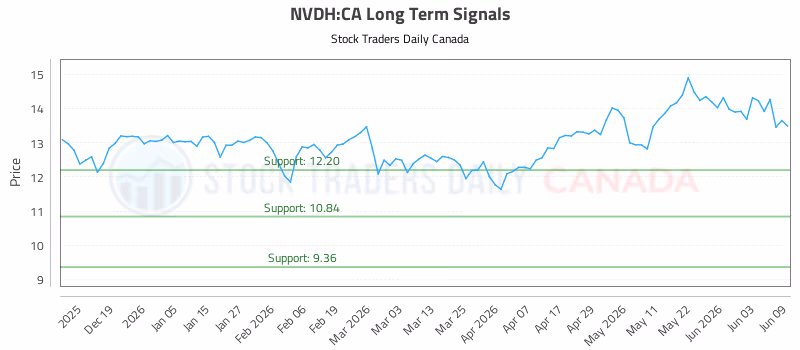Stock Chart for NVDH:CA