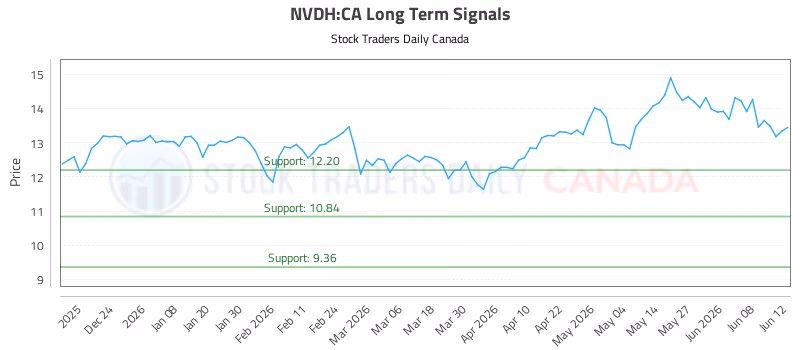 Stock Chart for NVDH:CA