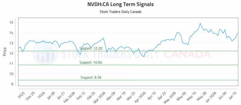 Stock Chart for NVDH:CA