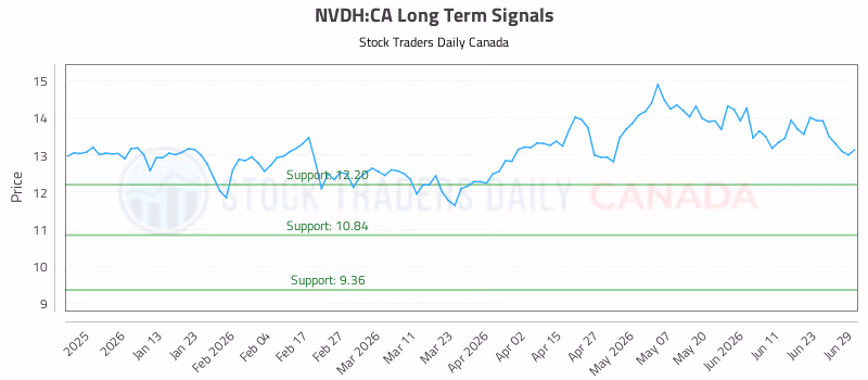Stock Chart for NVDH:CA
