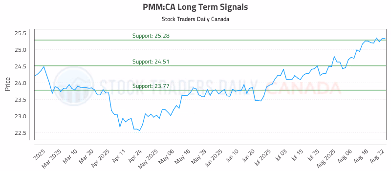 Stock Chart for PMM:CA