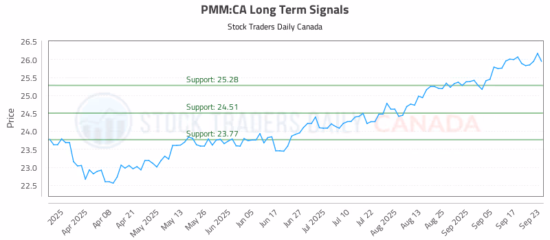 Stock Chart for PMM:CA