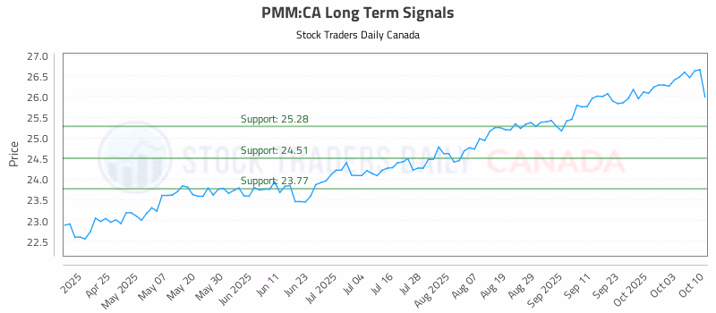 Stock Chart for PMM:CA