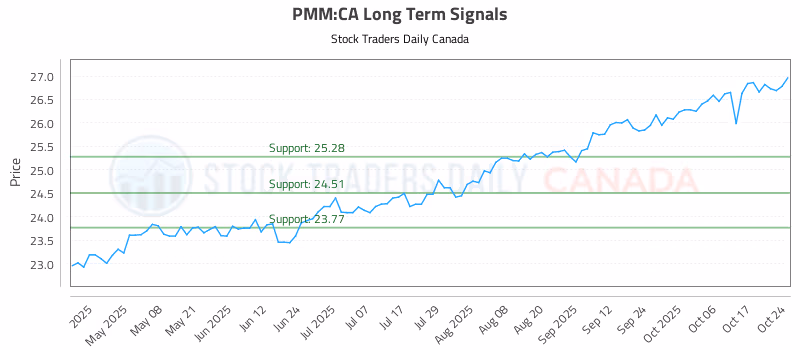 Stock Chart for PMM:CA