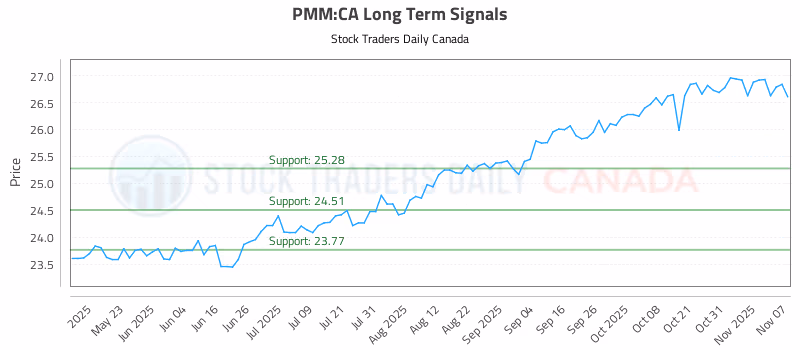 Stock Chart for PMM:CA