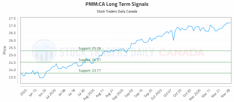 Stock Chart for PMM:CA