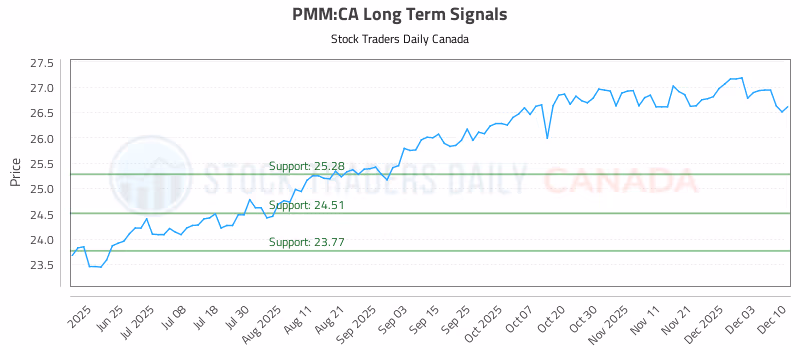 Stock Chart for PMM:CA