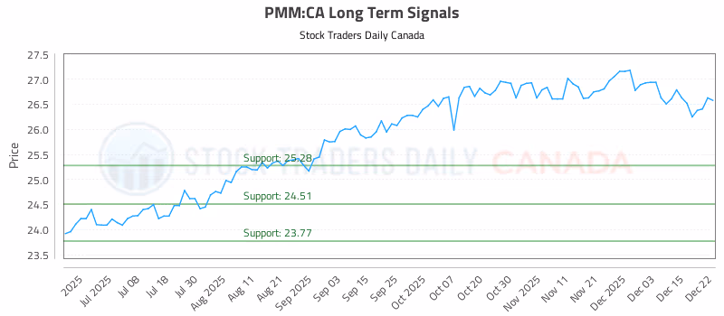 Stock Chart for PMM:CA
