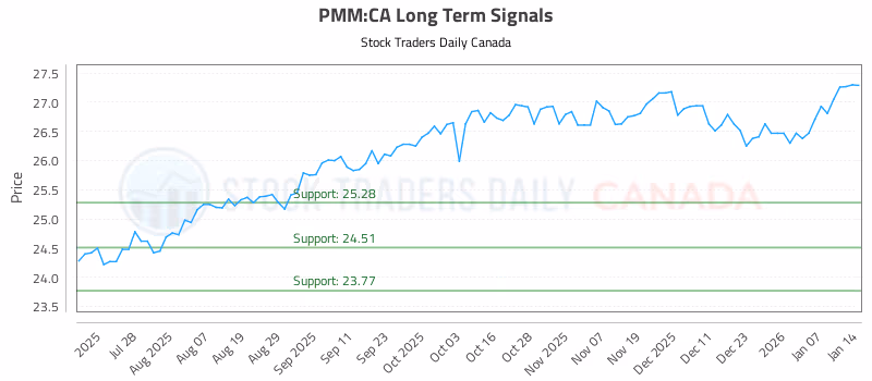 Stock Chart for PMM:CA