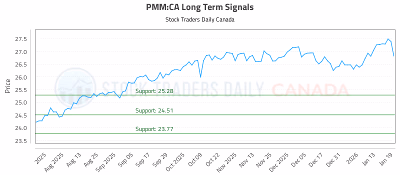 Stock Chart for PMM:CA