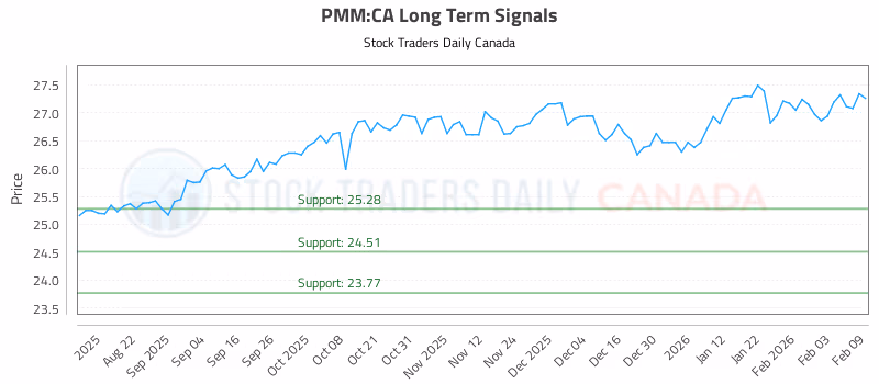 Stock Chart for PMM:CA