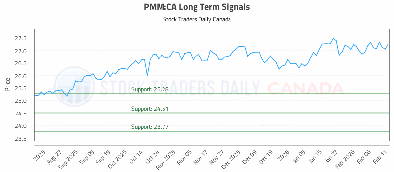 Stock Chart for PMM:CA