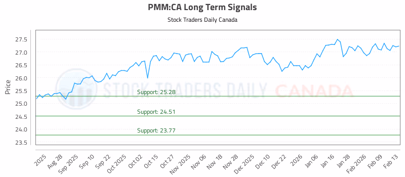 Stock Chart for PMM:CA