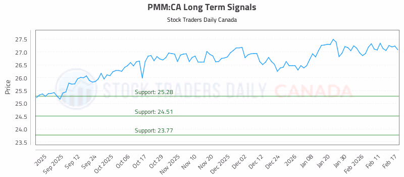 Stock Chart for PMM:CA
