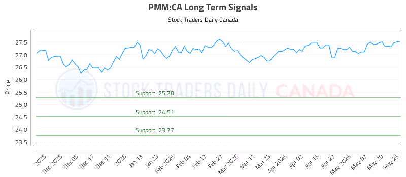 Stock Chart for PMM:CA