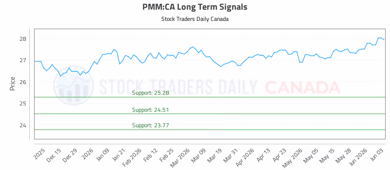 Stock Chart for PMM:CA