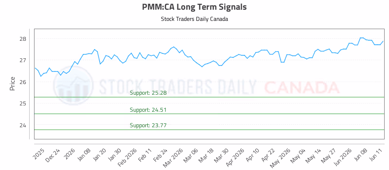 Stock Chart for PMM:CA