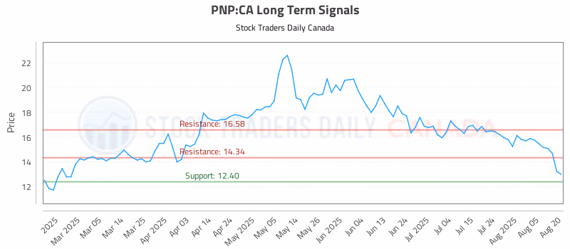 Stock Chart for PNP:CA
