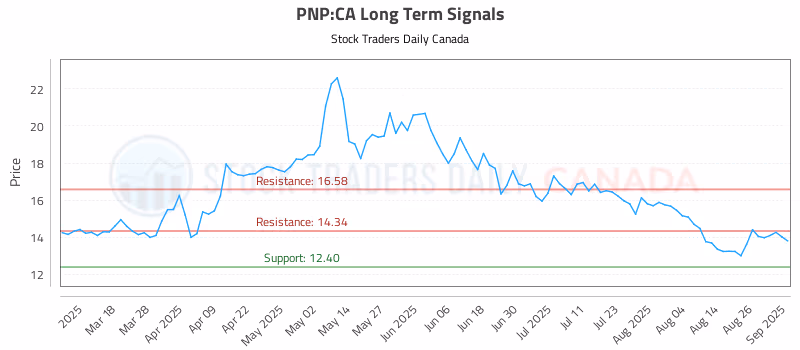 Stock Chart for PNP:CA