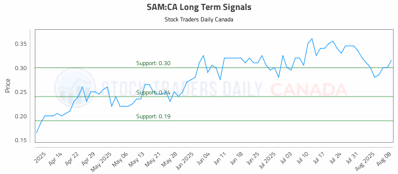 Stock Chart for SAM:CA