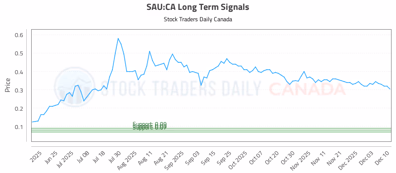 Stock Chart for SAU:CA