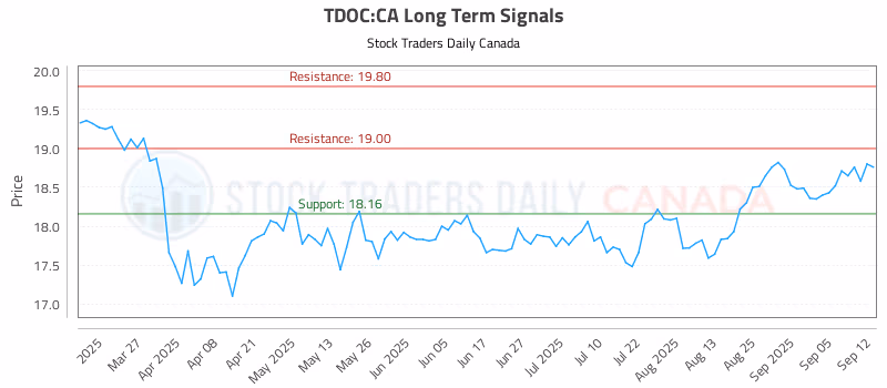 Stock Chart for TDOC:CA