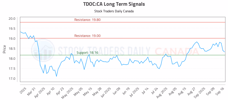 Stock Chart for TDOC:CA