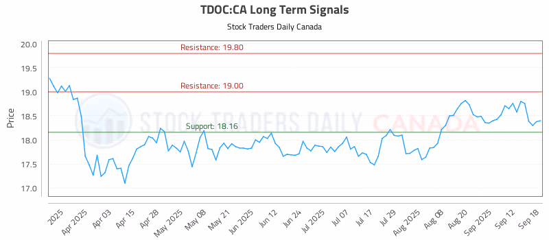 Stock Chart for TDOC:CA