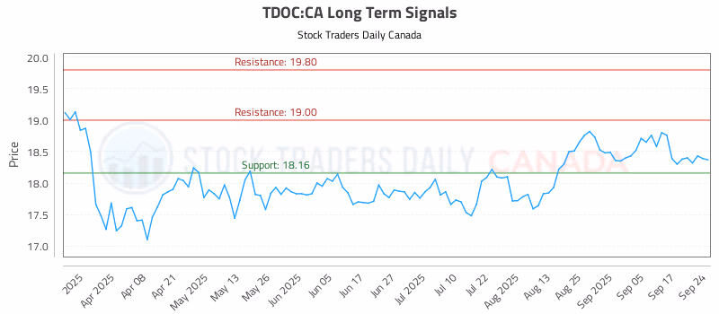 Stock Chart for TDOC:CA