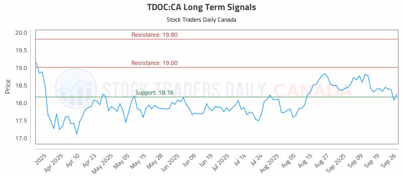 Stock Chart for TDOC:CA