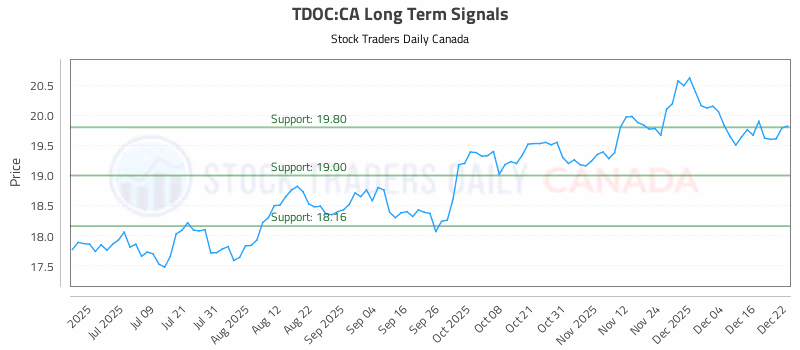 Stock Chart for TDOC:CA