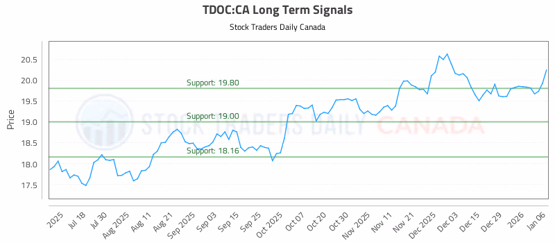 Stock Chart for TDOC:CA