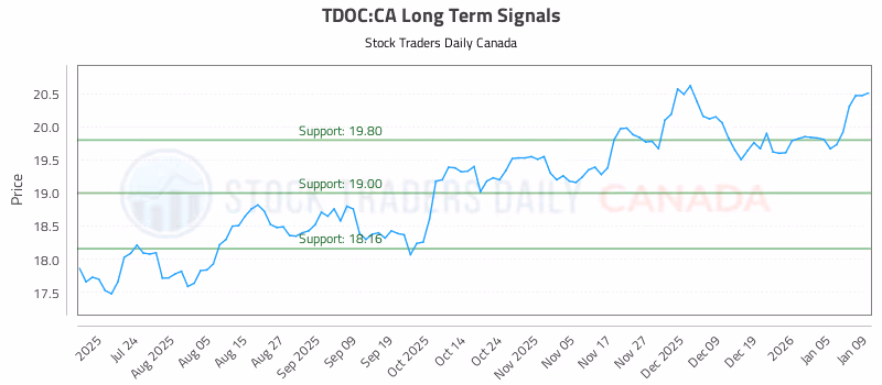 Stock Chart for TDOC:CA