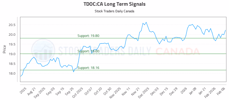 Stock Chart for TDOC:CA