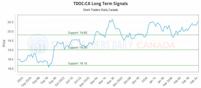 Stock Chart for TDOC:CA