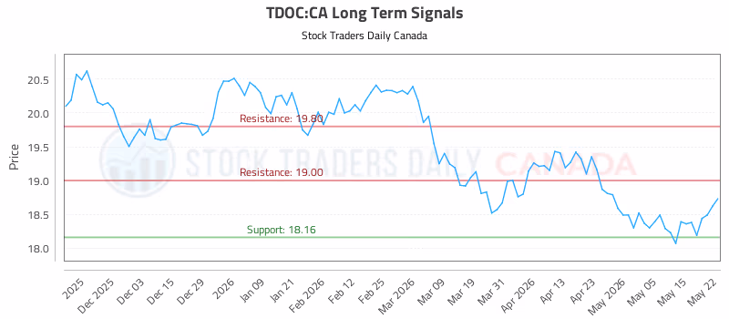 Stock Chart for TDOC:CA