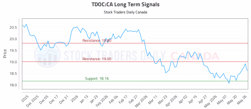 Stock Chart for TDOC:CA